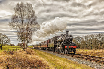 Картинка техника паровозы локомотив состав