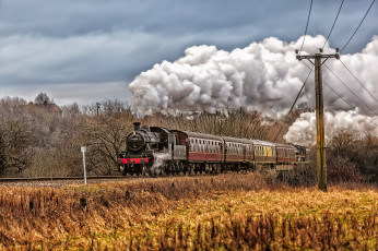 Картинка техника паровозы локомотив состав