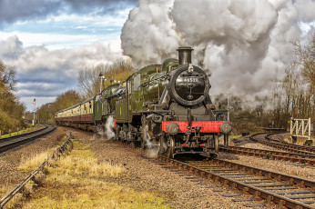 Картинка техника паровозы локомотив состав