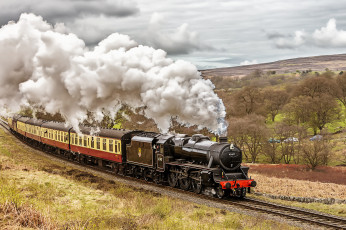 Картинка техника паровозы локомотив состав