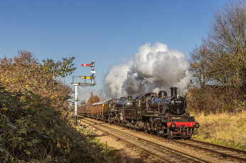 Картинка техника паровозы локомотив состав