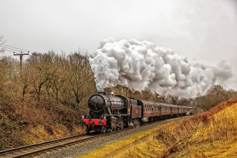 Картинка техника паровозы состав локомотив