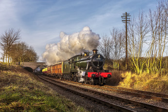 Картинка техника паровозы состав локомотив