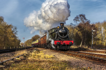 Картинка техника паровозы состав локомотив