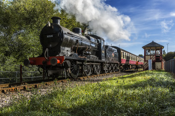 Картинка техника паровозы состав локомотив