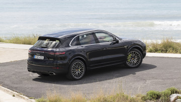 Картинка porsche+cayenne+e-hybrid+2019 автомобили porsche cayenne e-hybrid 2019 чёрный