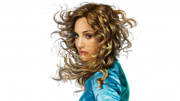 Картинка рисованное люди девушка фон взгляд