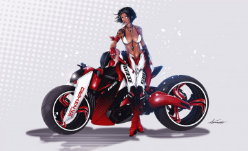 Картинка рисованное люди фон взгляд девушка