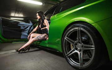 обоя автомобили, -авто с девушками, авто, девушки