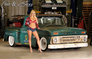 обоя автомобили, -авто с девушками, авто, девушки