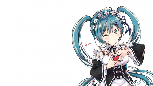 Обои картинки фото аниме, vocaloid, девушка