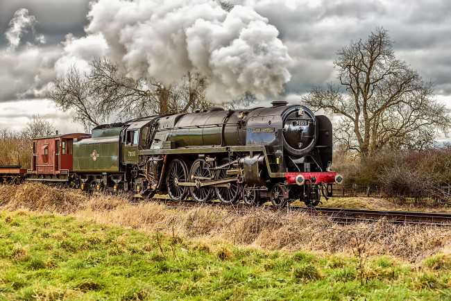 Обои картинки фото техника, паровозы, локомотив, состав