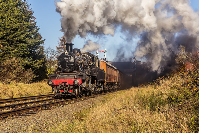 Обои картинки фото техника, паровозы, локомотив, состав