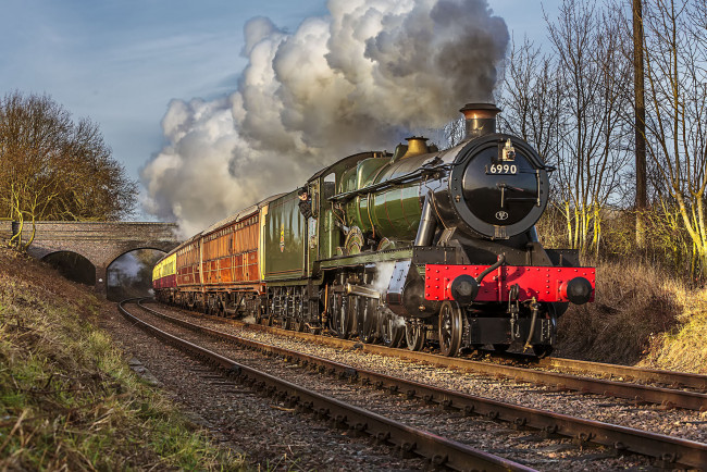 Обои картинки фото техника, паровозы, локомотив, состав