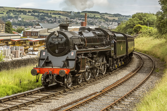 Обои картинки фото техника, паровозы, локомотив, состав