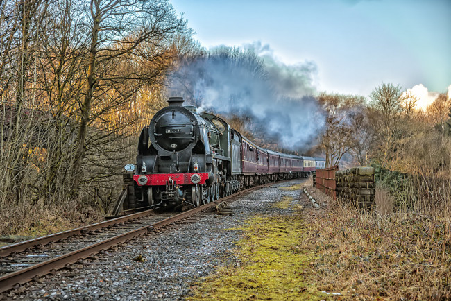 Обои картинки фото техника, паровозы, состав, локомотив