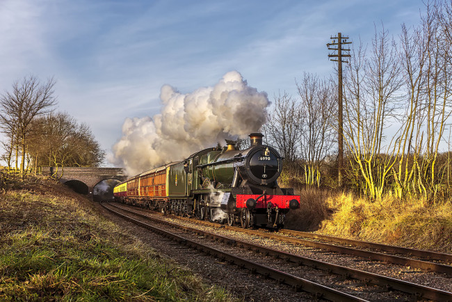 Обои картинки фото техника, паровозы, состав, локомотив