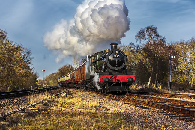 Обои картинки фото техника, паровозы, состав, локомотив