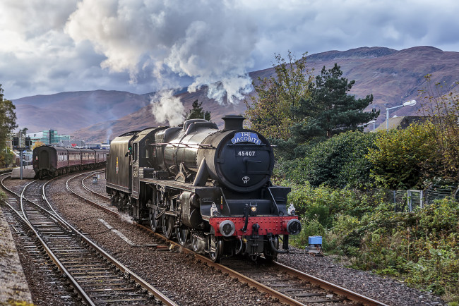 Обои картинки фото техника, паровозы, состав, локомотив