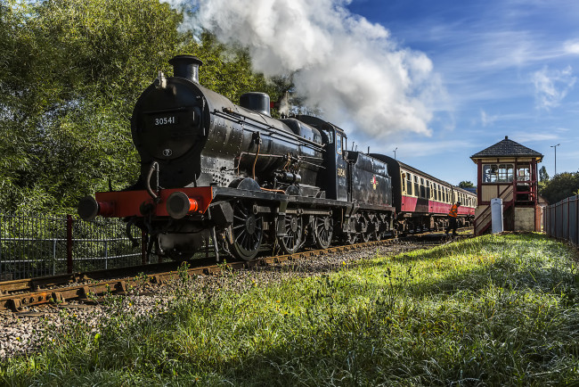 Обои картинки фото техника, паровозы, состав, локомотив