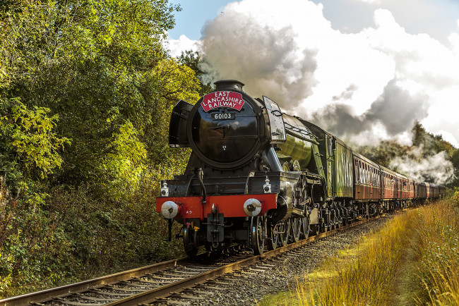 Обои картинки фото техника, паровозы, состав, локомотив