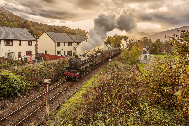 Обои картинки фото техника, паровозы, состав, локомотив