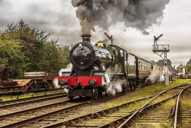 Обои картинки фото техника, паровозы, состав, локомотив