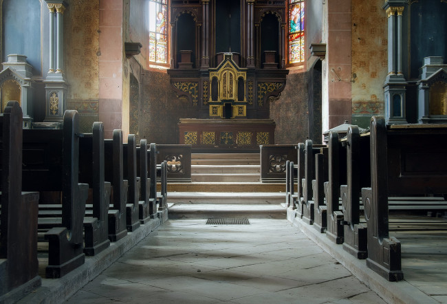 Обои картинки фото интерьер, убранство,  роспись храма, храм, фон