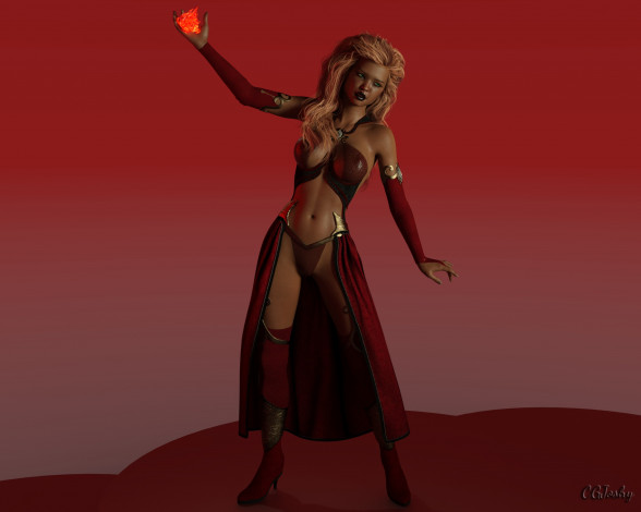 Обои картинки фото 3д графика, люди , people, девушка, взгляд, фон