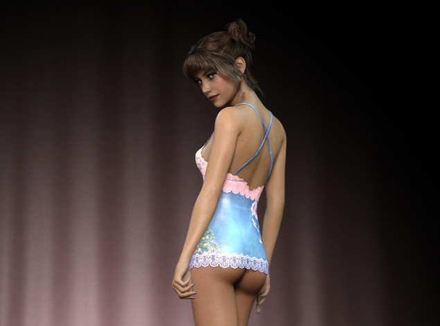 Обои картинки фото 3д графика, люди , people, фон, взгляд, девушка