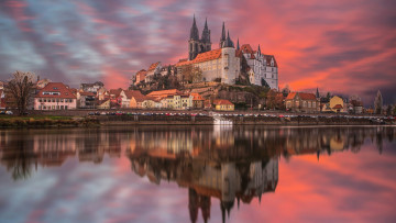 Картинка albrechtsburg+castle города замки+германии albrechtsburg castle