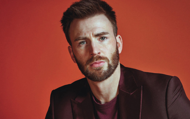 Обои картинки фото мужчины, chris evans, усы, бородка