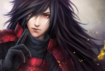 Картинка аниме naruto учиха мадара жест доспехи