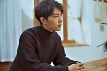 Картинка мужчины xiao+zhan актер свитер