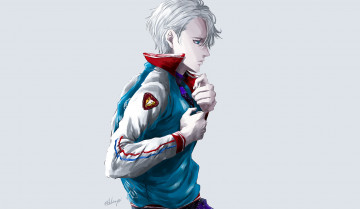 Картинка аниме yuri+on+ice victor nikiforov