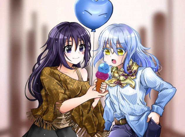 Обои картинки фото о моём перерождении в слизь, аниме, tensei shitara slime datta ken, tensei, shitara, datta, ken, rimuru, tempest