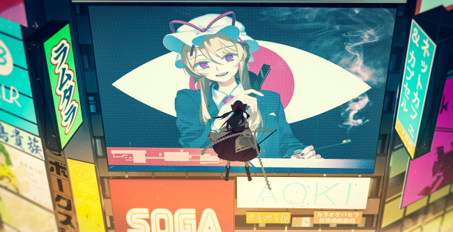 Обои картинки фото аниме, touhou, тоухоу