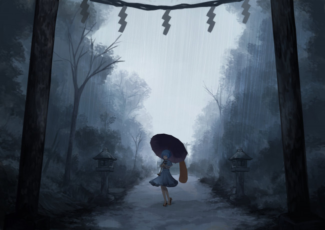 Обои картинки фото аниме, touhou, тоухоу