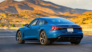Картинка audi+e-tron+gt+quattro автомобили audi синий горы
