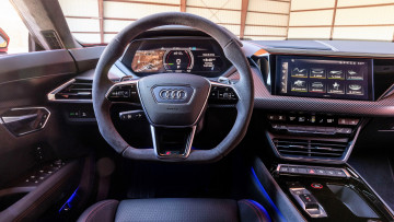Картинка audi+rs+e-tron+gt автомобили спидометры торпедо ауди салон руль