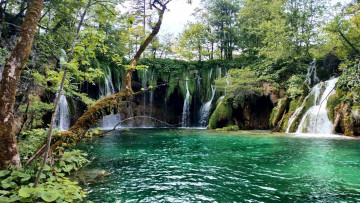 Картинка plitvice+lakes+national+park croatia природа водопады plitvice lakes national park