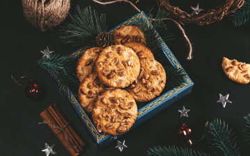 Картинка еда пирожные +кексы +печенье корица печенье орехи