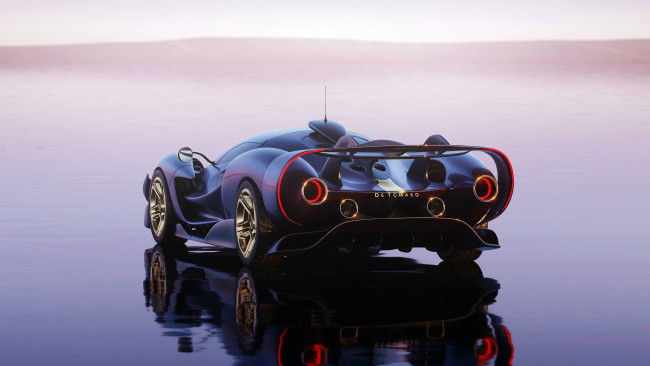 Обои картинки фото de tomaso p900 2023, автомобили, de tomaso, de, tomaso, p900, 2023, суперкар, гиперкар, авто, автомобиль, средство, передвижения