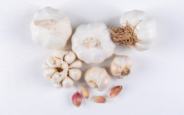 обоя еда, чеснок, овощ, зубчики