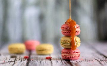 Картинка еда макаруны лакомство печенье ассорти