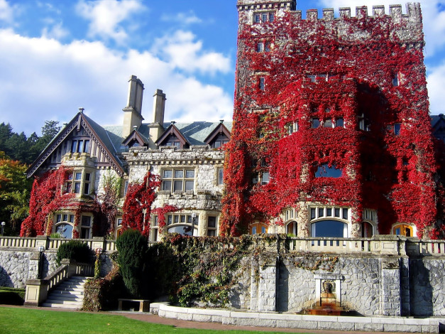 Обои картинки фото hatley castle, canada, города, - дворцы,  замки,  крепости, hatley, castle
