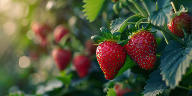 Обои картинки фото 3д графика, природа , nature, клубника