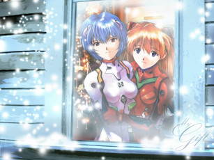 Картинка аниме evangelion