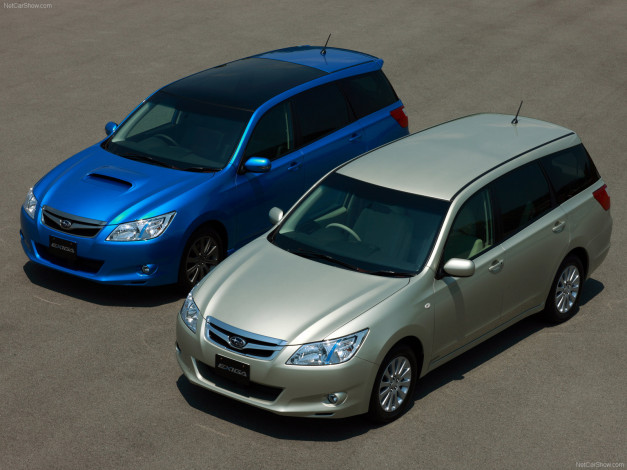 Обои картинки фото subaru, exiga, 2009, автомобили