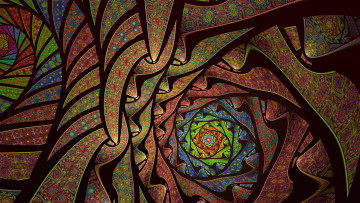 Картинка 3д графика fractal фракталы